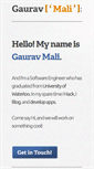 Mobile Screenshot of gauravmali.com